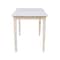 International Concepts Rectangle Table with Butterfly Extension, Unfinished, 32 W, 48 L, 36 in H, Wood, Unfinished K-T32X-36S - alternate 3